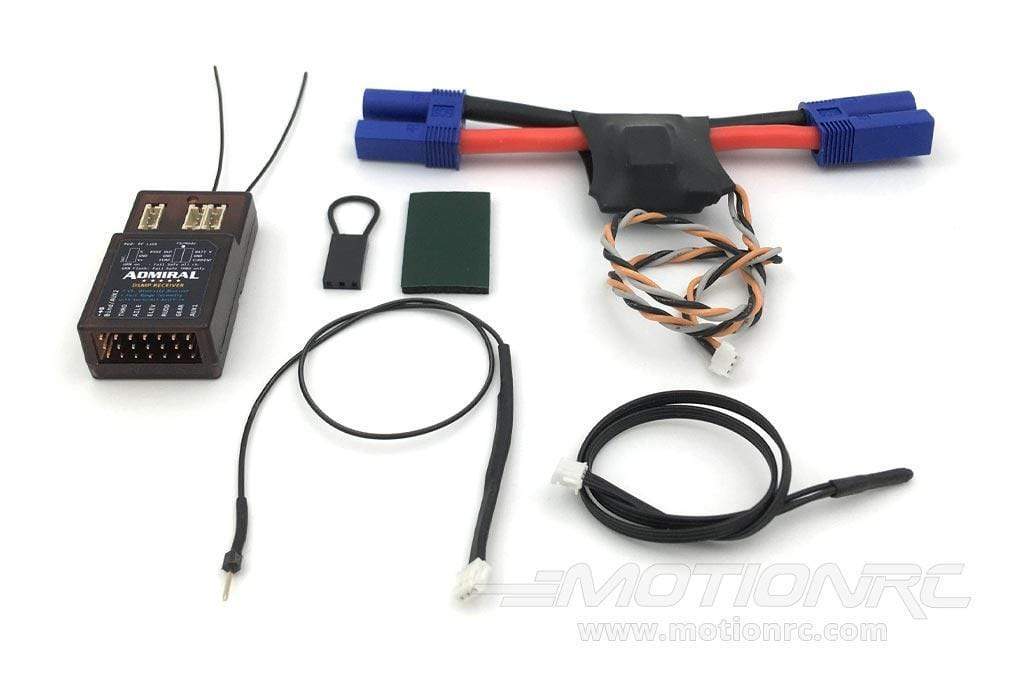 Admiral RX700T 6/7-Channel DSMX Compatible Telemetry Receiver with 130 ...